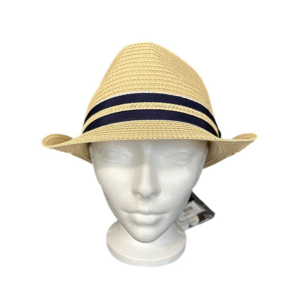 COMHATS Women’s XL Straw FEDORA HAT Trilby NEW